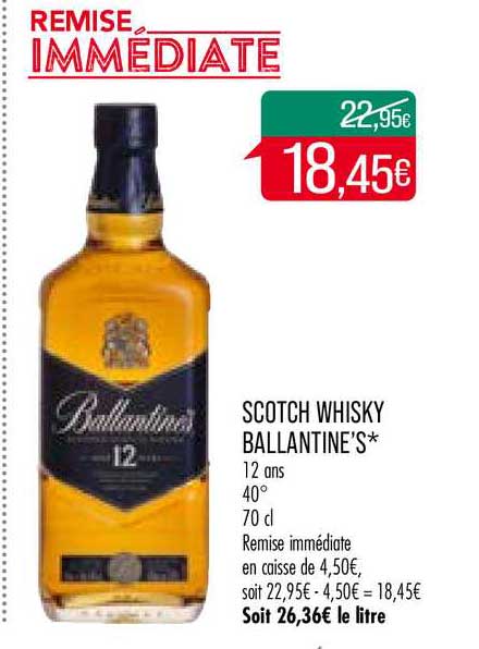 Scotch Whisky Ballantines