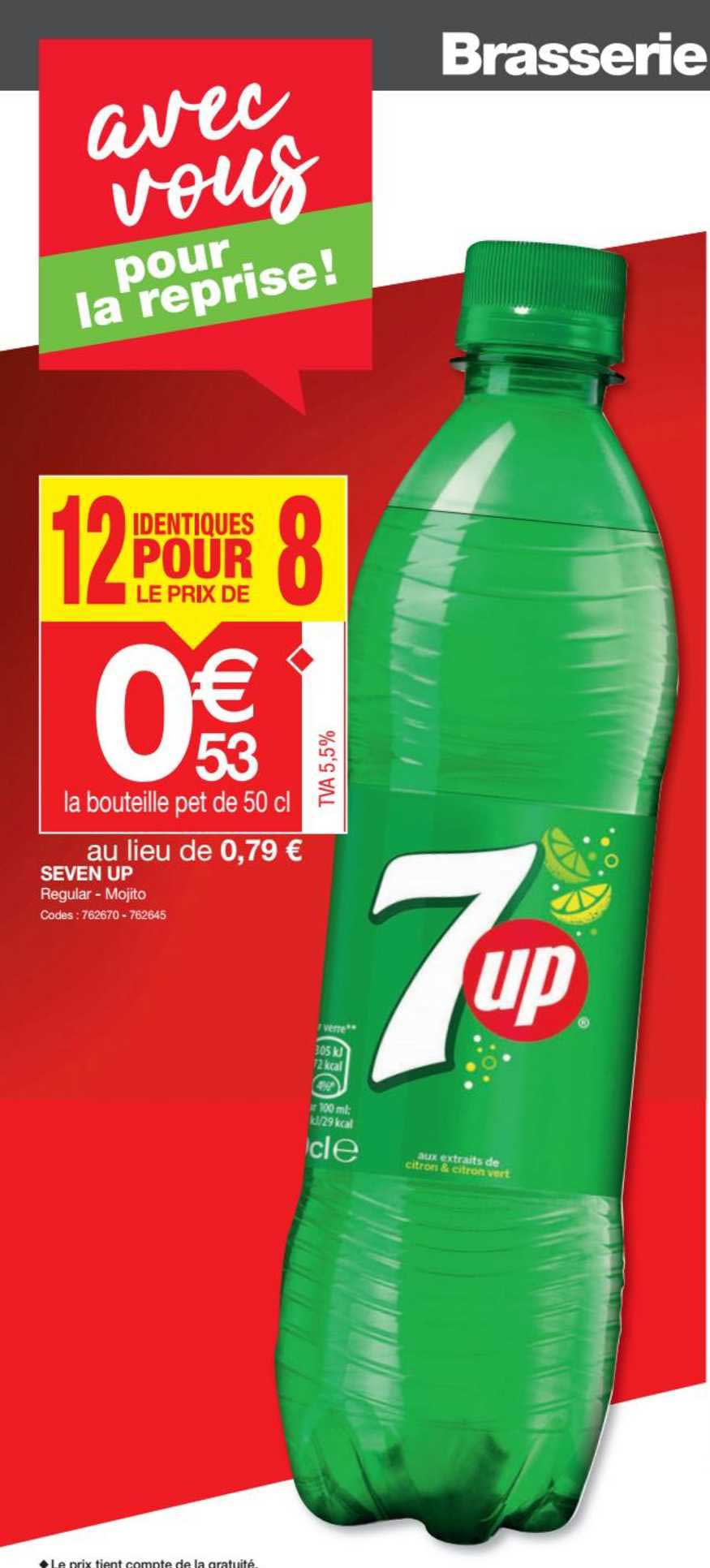 seven up  12 pour le prix de 8