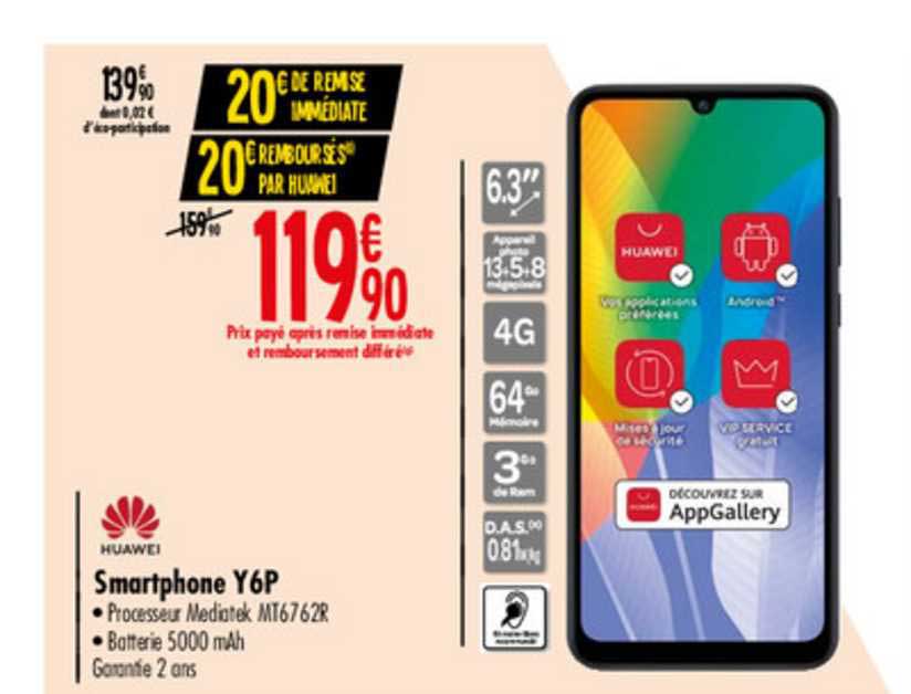 smartphone y6p huawei