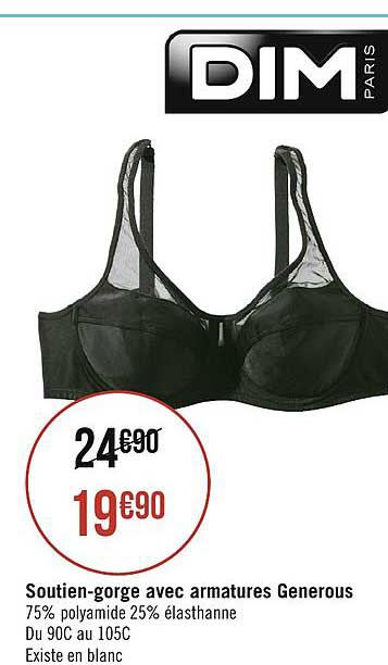 soutien gorge avec armature generous dim