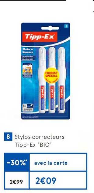 stylos correcteurs tipp ex bic