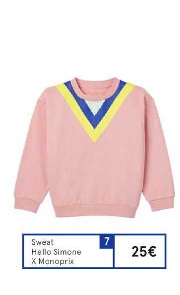 sweat hello simone x monoprix