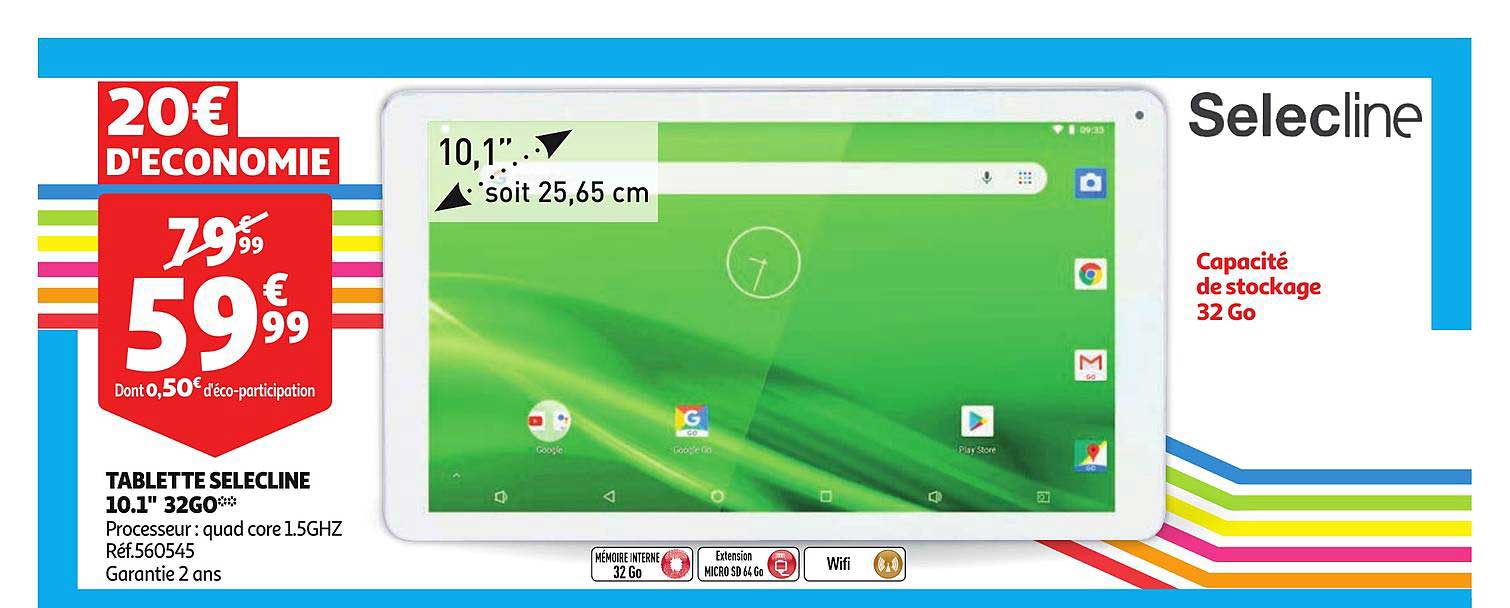 tablette selecline 10.1'' 32go