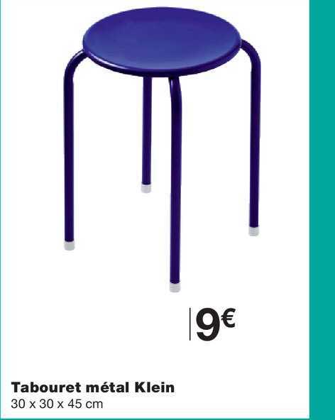 tabouret métal klein