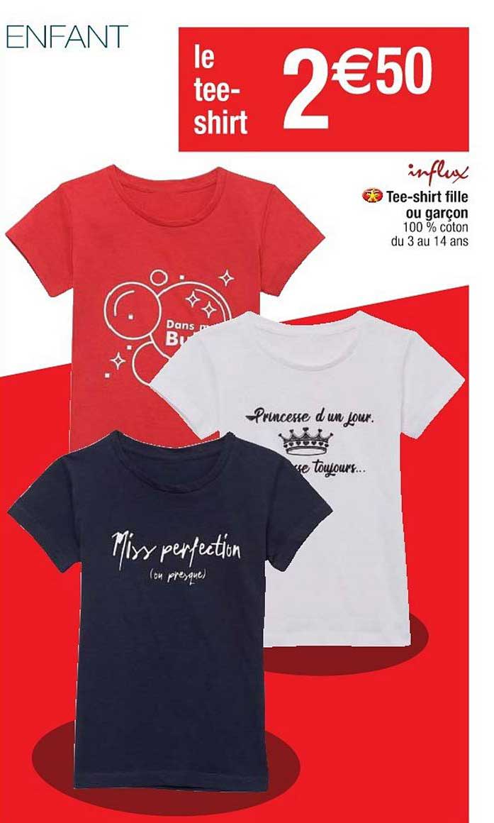Tee Shirt Fille Ou Garçon Influx