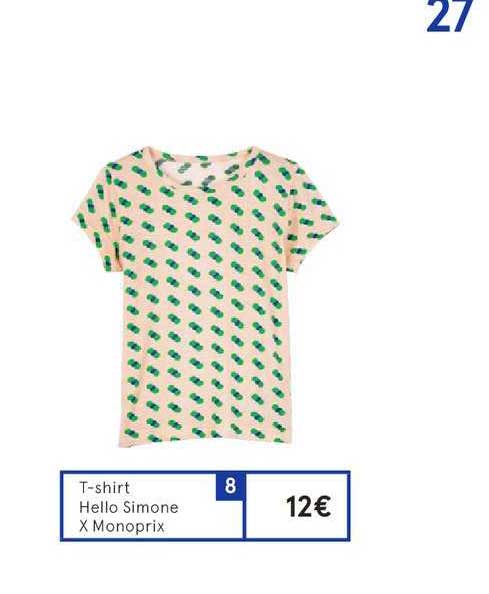 teeshirt hello simone x monoprix