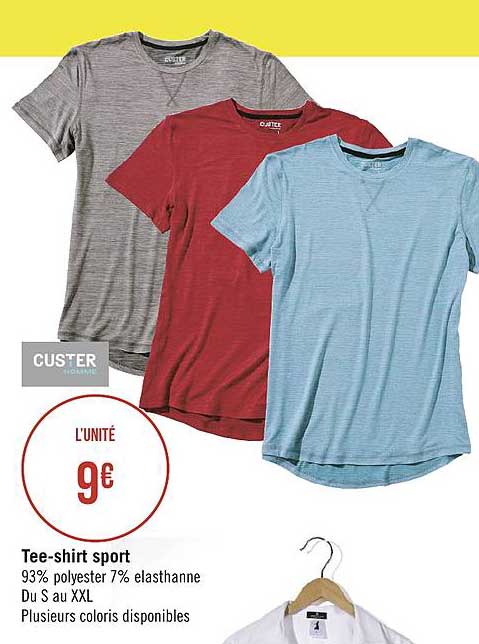 teeshirt sport custer