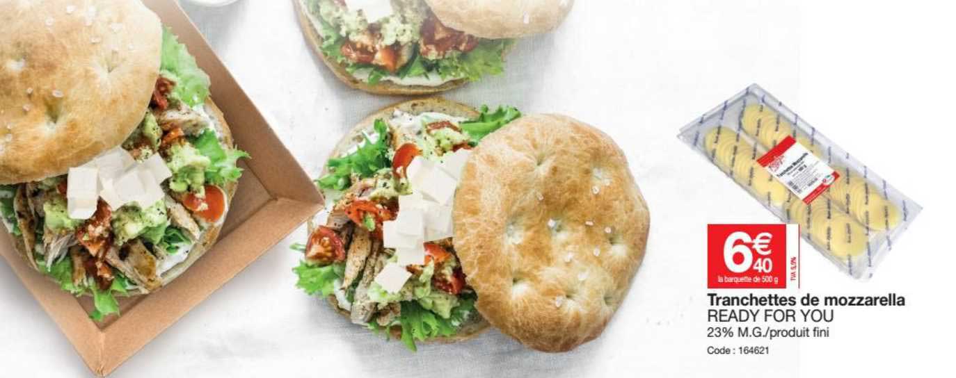 tranchettes de mozzarella ready for you