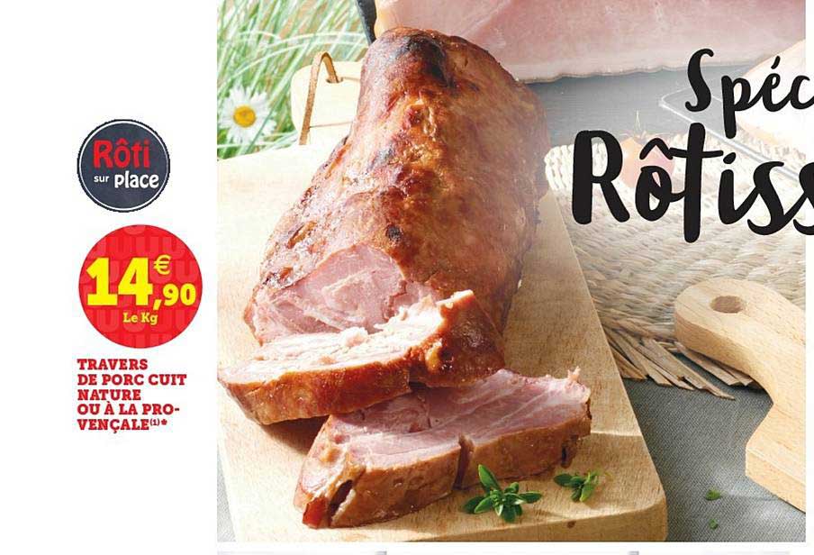 Travers De Porc Cuit Nature Ou à La Provençale