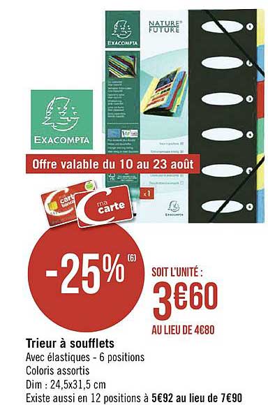 Trieur à Soufflets Exacompta