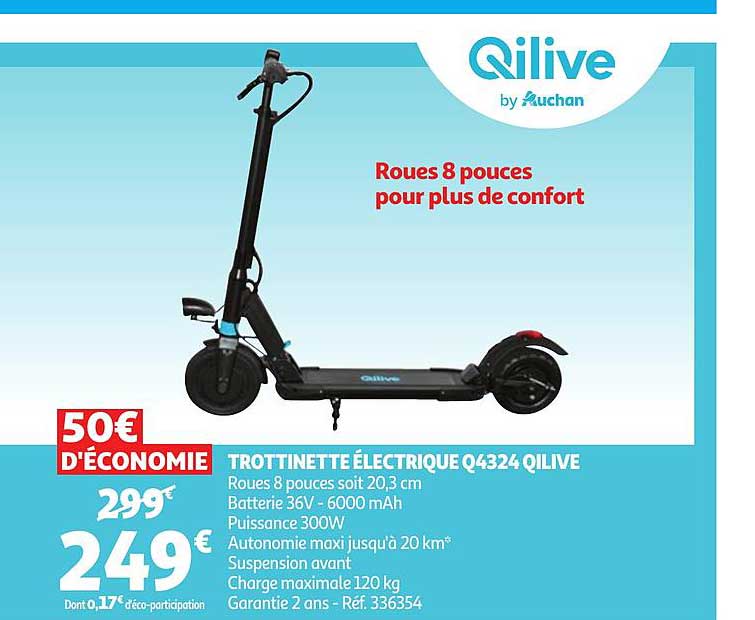 Trottinette électrique Q4324 Qilive