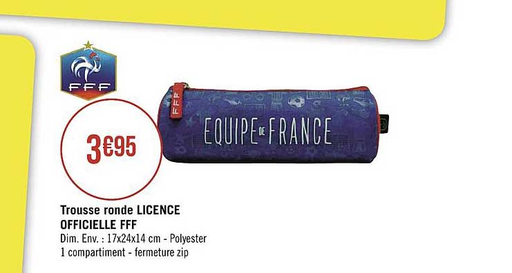 trousse ronde licence officielle fff