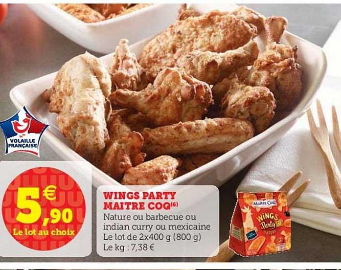 Wings Party Maître Coq