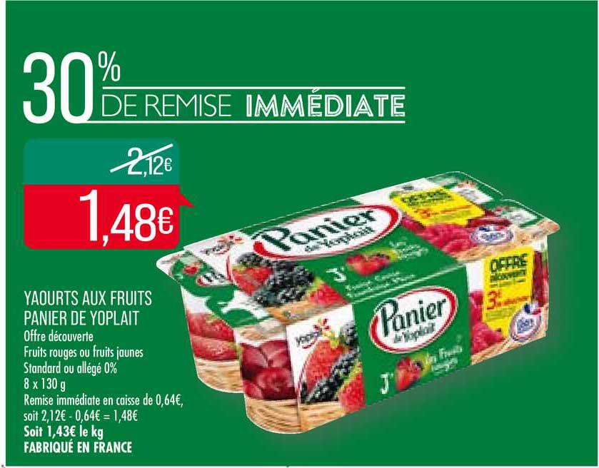 Yaourts Aux Fruits Panier De Youplait 30% De Remise Immédiate