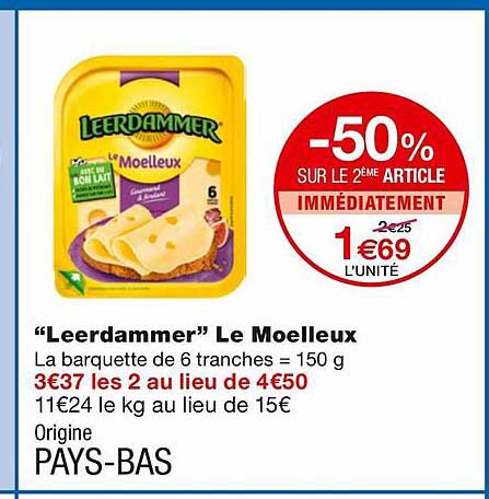 "leerdammer" Le Moelleux