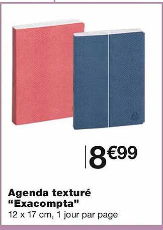 agenda texturé "exacompta"
