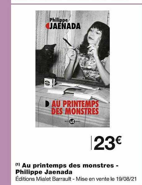 au printemps des monstres - philippe jaenada