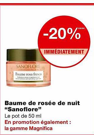 baume de rosée de nuit "sanoflore"