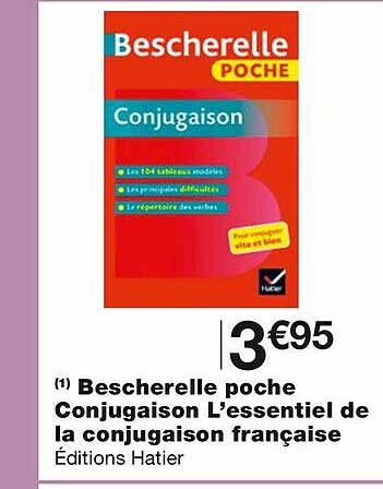 bescherelle poche conjugaison l'essentiel de la conjugaison française