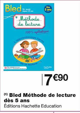 bled méthode de lecture dès 5 ans