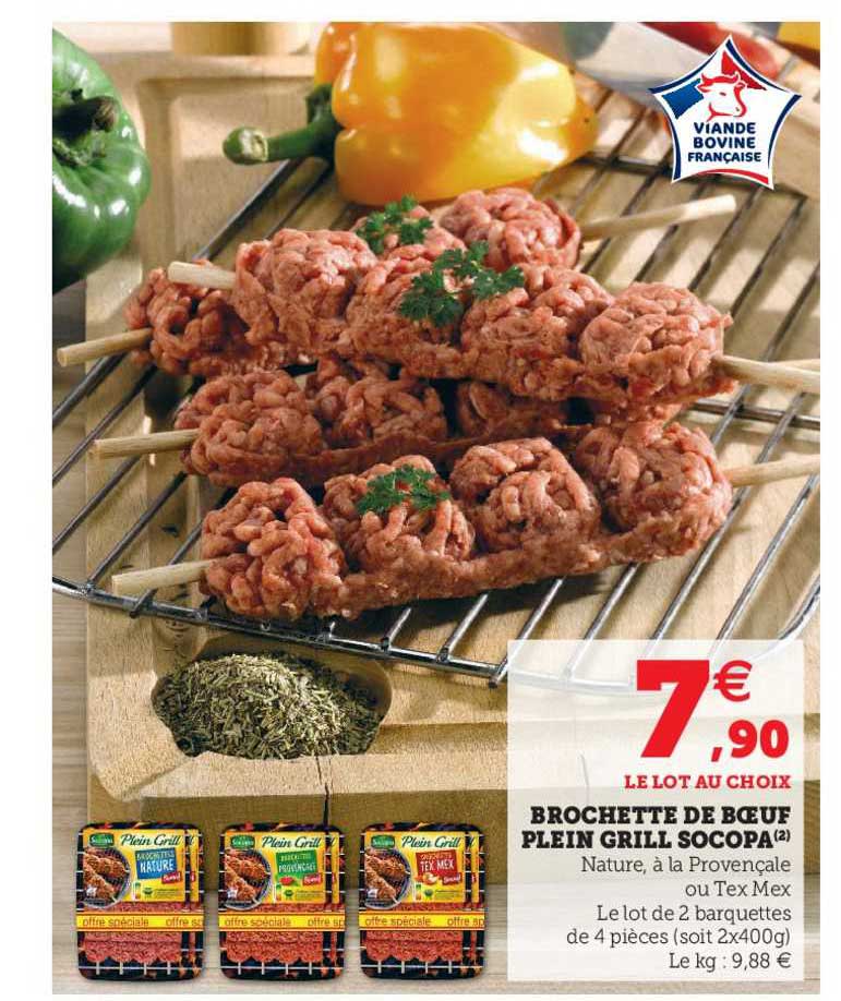 Brochette De Bœuf Plein Grill Socopa