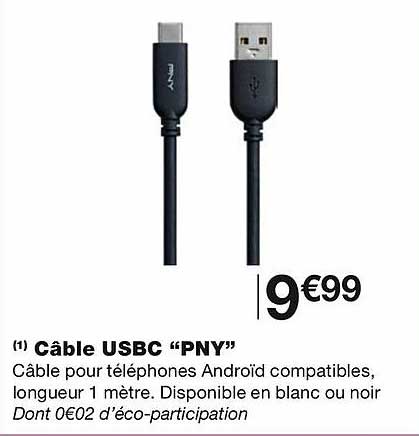 câble usbc "pny"