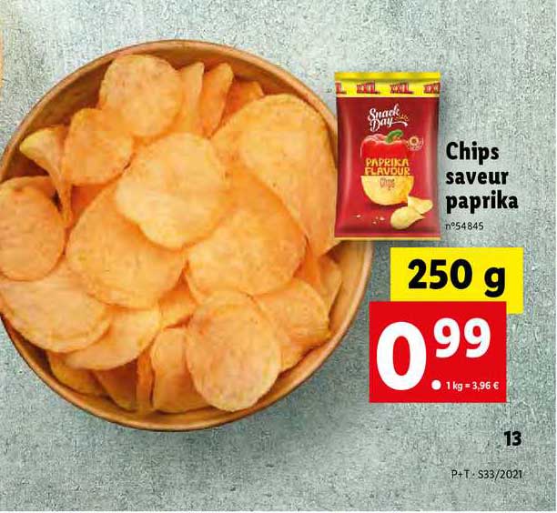 chips saveur paprika snack day