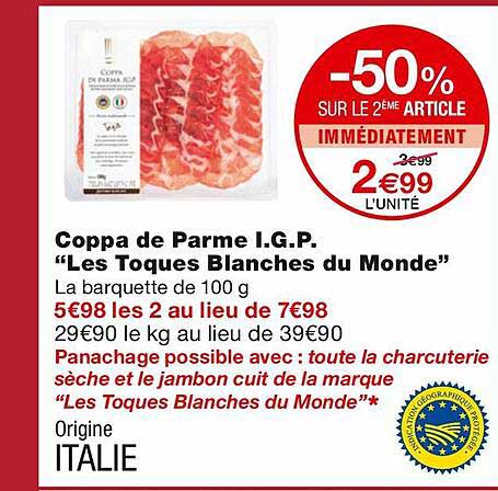 coppa de parme i.g.p. "les toques blanches du monde"