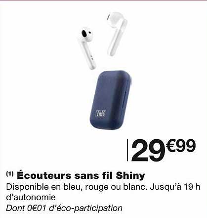 écouteurs sans fil shiny
