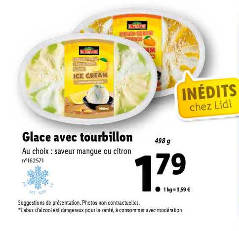 glace avec tourbillon