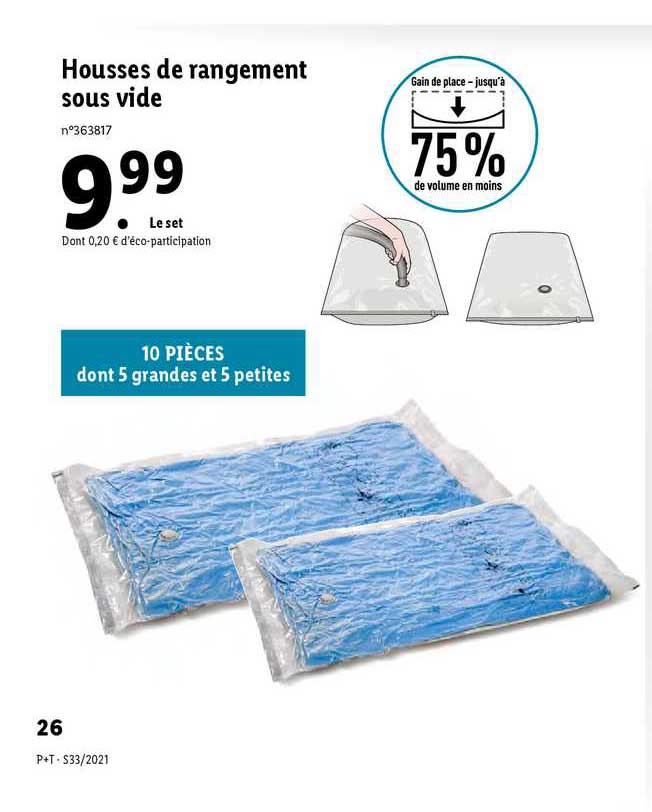 Housses De Rangement Sous Vide