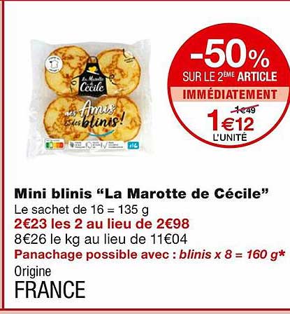 mini blinis "la marotte de cécile"