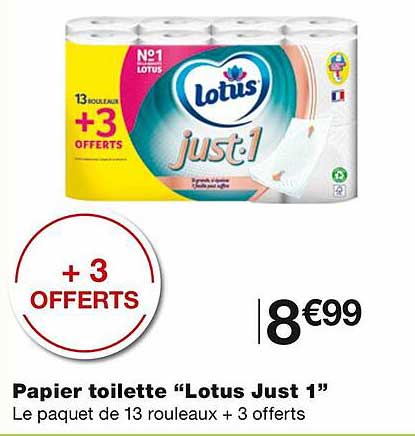 papier toilette "lotus just 1"