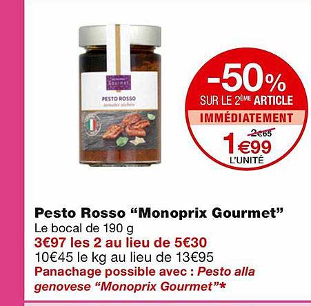 Pesto Rosso "monoprix Gourmet"