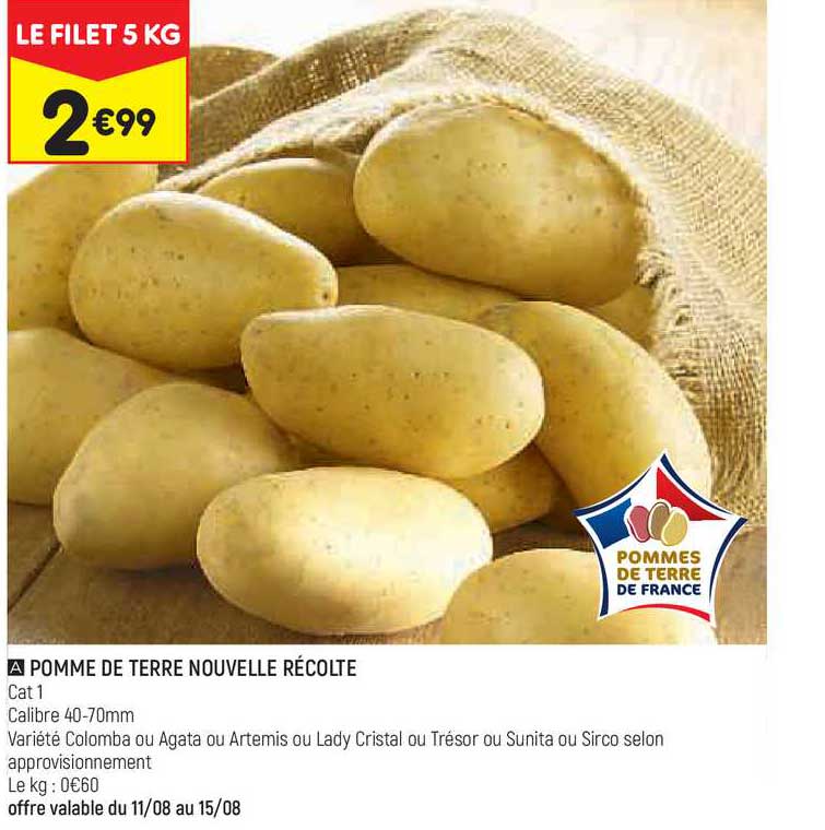 Pomme De Terre Nouvelle Récolte