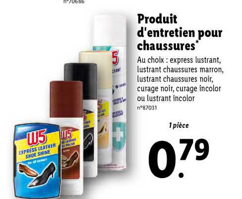 produit d'entretien pour chaussures w5
