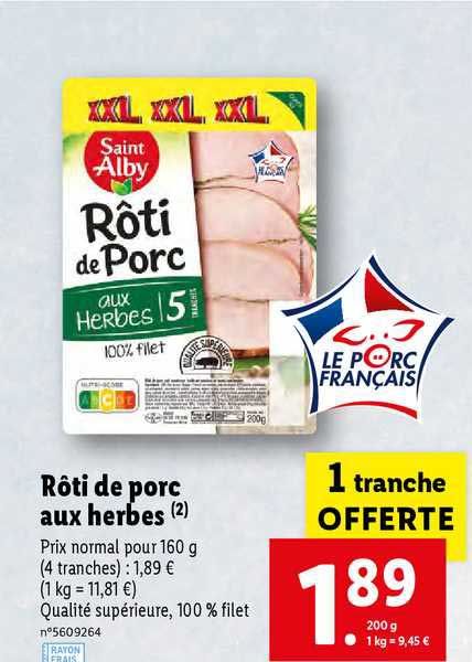 rôti de porc aux herbes saint alby