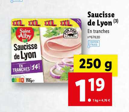 saucisse de lyon saint alby