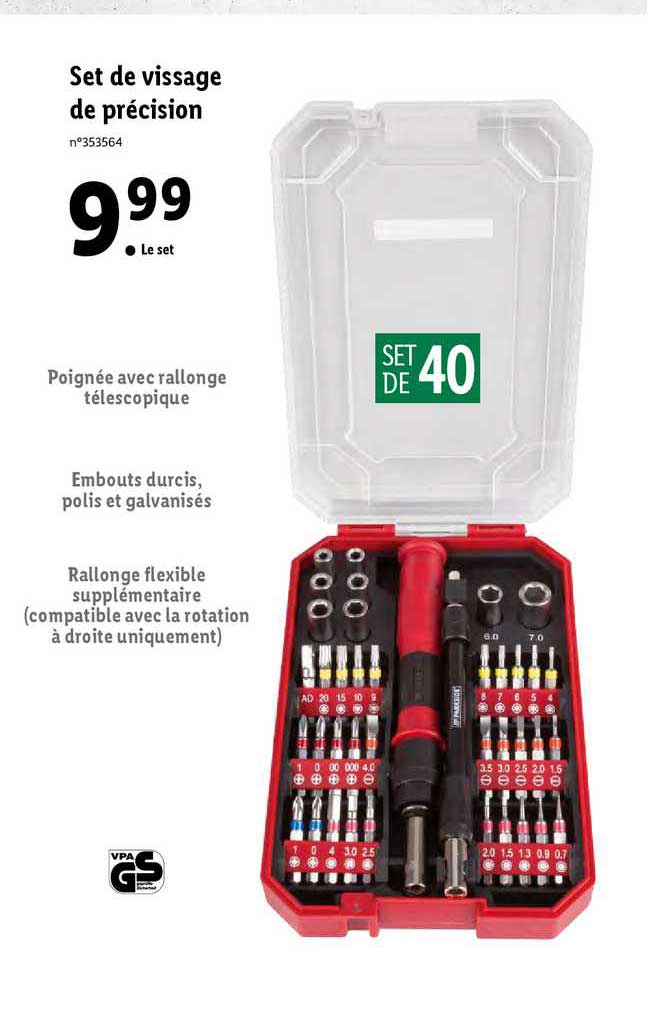 Set De Vissage De Précision