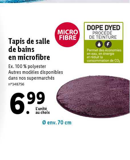 Tapis De Salle De Bains En Microfibre