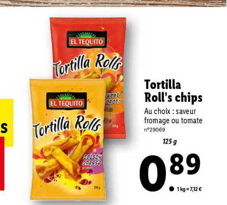 Tortilla Roll's Chps El Tequito