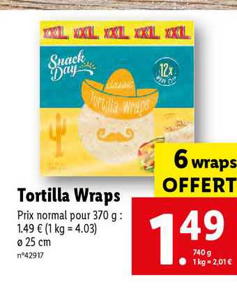 tortilla wraps snack day