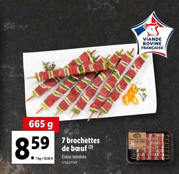 7 Brochettes De Boeuf