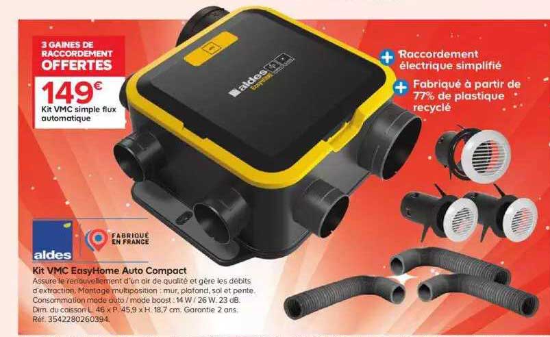 aldes kit wmc simple flux automatique