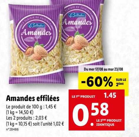 amandes effilées