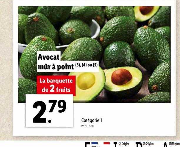 avocat mûr à point