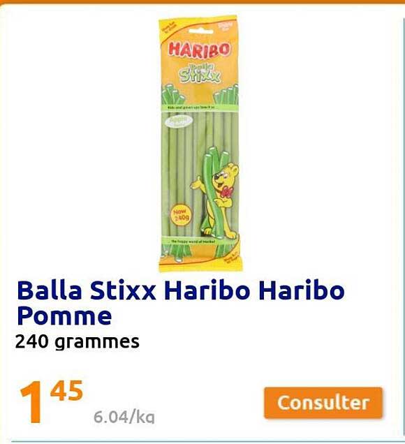 balla stixx haribo haribo pomme