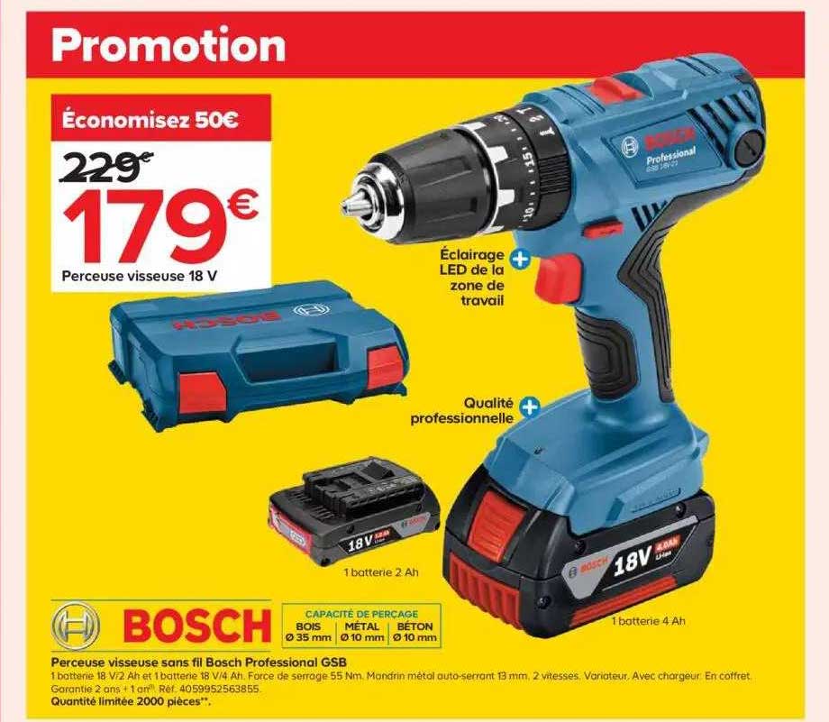 Bosch Perceuse Visseuse 18v
