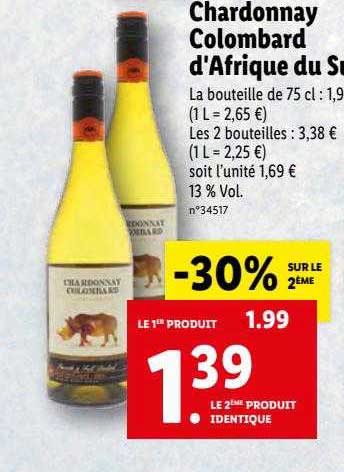 chardonnay colombard d'afrique du sud