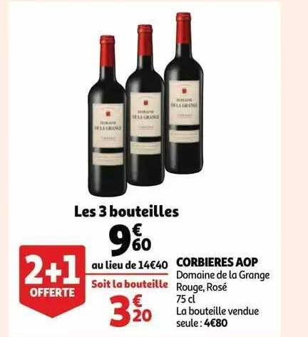 corbières aop domaine de la grange rouge, rosé